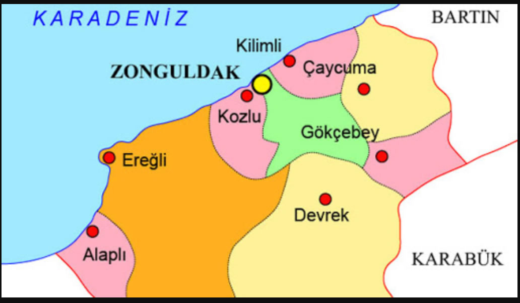 Zonguldak Town Map